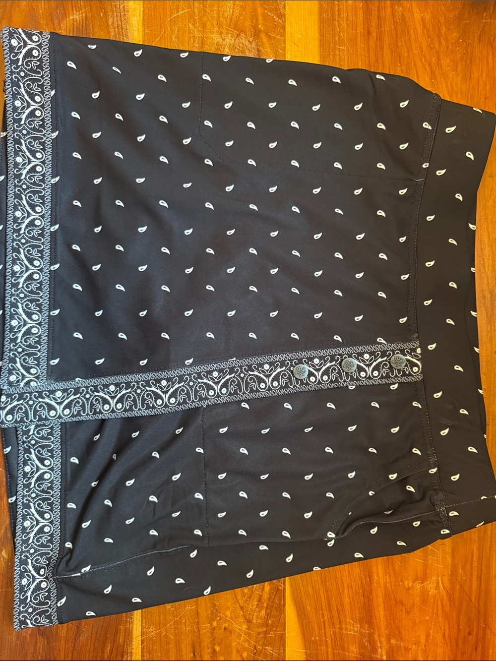 Black Bandana Print Women’s skirt